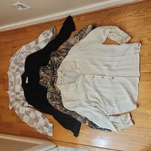 Boundle Of Ladies long sleeve button-down blouses